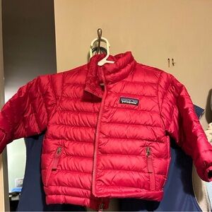Patagonia Kids Bright Red Puffer Coat